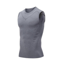 (3XL,Grey)Guys Men's Chest Gynecomastia Compression Top,ionic Shaping Vest