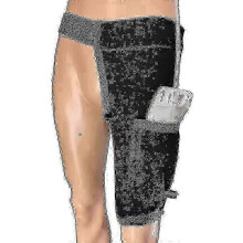 (L,BLACK)Catheter Leg Bag Holder, Urine Leg Bag Holder Cover With Waist Belt, Foley Leg Bag Sleeve For Incontinence Urine Bag, Washable And Durable