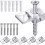 20 Pack Mirror Holder Clips Dlass Retainer Clips Kit Mirror Hanging Kit Mirror Hanging Hardware 1