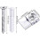 20 Pack Mirror Holder Clips Dlass Retainer Clips Kit Mirror Hanging Kit Mirror Hanging Hardware 3