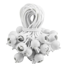 50 Pcs Bungee Cord with Balls Elastic Ties Bungee Toggles Ties for Marquees,Tents Banners,Flag Poles hwy