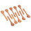 10pcs Wooden Spoon Children's Tableware Mini Round 8