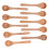 10pcs Wooden Spoon Children's Tableware Mini Round 7