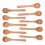 10pcs Wooden Spoon Children's Tableware Mini Round 5