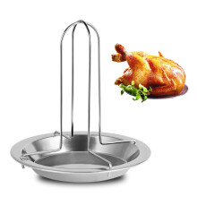 Chicken Roaster Stainless Steel Poultry Holder for Oven and Grill, Durable Grill Accessories for Perfectly Cooked Chicken
