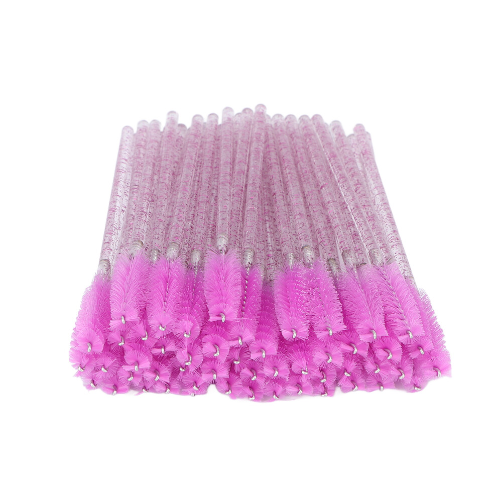 50pcs Disposable Eyelash Brushes Portable Mascara