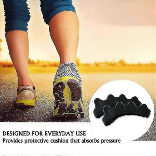 (Black) 4 Pcs Toe Separators For Overlapping Toes And Restore Crooked Toes 2