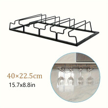 (4 Rows) Stemware Rack, Household Wall-mounted Wine Glasses Rack, Under Cabinet Stemware Rack,Kitchen Organizers And Storage