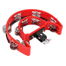 Hand-Tamburin mit Doppelreihe aus Metallnasen Handgehaltenes Percussion-Instrument für Kinder