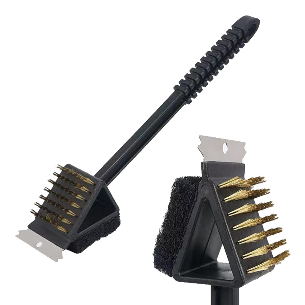 3 in 1 BBQ Grill Brush Copper Wire Cleaning Tool for Outdoor Grill, Garden, Kitchen - Multifunctional Wire Brush-image-OPC-PJQNTZD-NEW