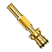 Garden Brass Spray Gun Nozzle Adjustable Water Hose Nozzle Heavy-Duty Metal Garden Hose Spray Nozzle for All Hoses