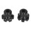 2 pezzi sliders per forcella CNC in lega di alluminio nero 3