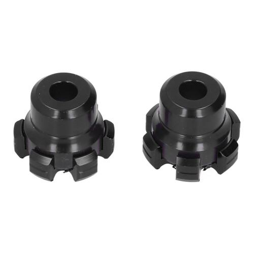 2 pezzi sliders per forcella CNC in lega di alluminio nero 2
