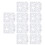 10 pezzi stencil riutilizzabile in PET vuoto 12,814cm lucido 16