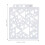 10 pezzi stencil riutilizzabile in PET vuoto 12,814cm lucido 11