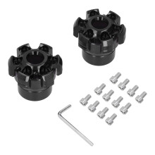2 pezzi sliders per forcella CNC in lega di alluminio nero