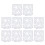 10 pezzi stencil riutilizzabile in PET vuoto 12,814cm lucido 1