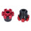 2 pezzi Sliders forcella in alluminio CNC rosso universale. 4