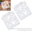 10 pezzi stencil riutilizzabile in PET vuoto 12,814cm lucido 4