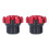 2 pezzi Sliders forcella in alluminio CNC rosso universale. 11