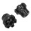 2 pezzi sliders per forcella CNC in lega di alluminio nero 4