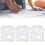 10 pezzi stencil riutilizzabile in PET vuoto 12,814cm lucido 14