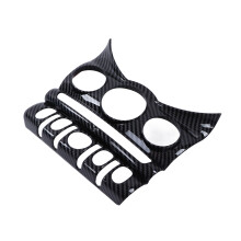 Carbon Fiber Style Air Conditioning CD Panel Cover for F55 F56 F57 6.5in