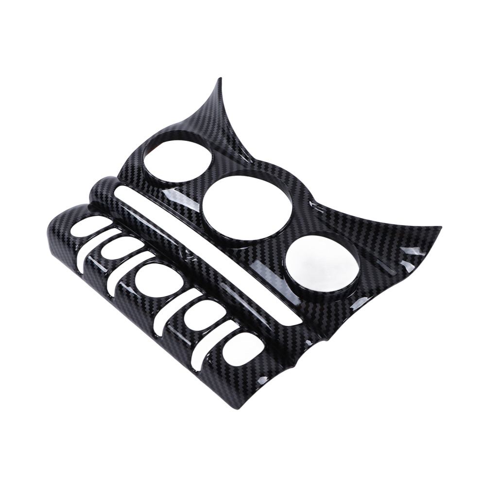 Carbon Fiber Style Air Conditioning Cd Panel Cover For F55 F56 F57 6.5In 7641343031158