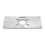 Aluminum Router Table Insert Plate with 4 Rings, 235x120mm 5