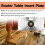 Aluminum Router Table Insert Plate with 4 Rings, 235x120mm 4