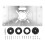 Aluminum Router Table Insert Plate with 4 Rings, 235x120mm 2