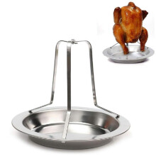 Chicken Holder - Stainless Steel Roasting Tray with Non-Stick Coating, Dismountable Poultry Roaster for Oven or Grill