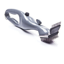 Stainless Steel BBQ Grill Brush for Charcoal Grilling, Heavy-Duty Barbecue Cleaner with Steam Accessories, Cooking Tool