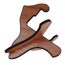 Gitarrenständer aus Holz, abnehmbares Montagesystem, X-Frame-Design, tragbarer Ständer für Saiteninstrumente, gelb
