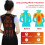 Self-Heating Back Support Belt with 108 Magnets, Black, M/L 6