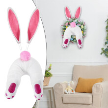 Door Decorations, Pink Rabbit Butt Wreath Set, Single Color Door Wreath, Home Decorations, Ornament Accessories