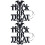 2Set Non Woven Fabric Halloween Hanging Sign Trick 1