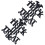 2Set Non Woven Fabric Halloween Hanging Sign Trick 6