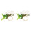 2Pcs Hemp Rope Napkin Buckle Simulation Flower 1