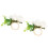 2Pcs Hemp Rope Napkin Buckle Simulation Flower 2