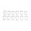 12pcs Curtain Hook Stainless Steel Double Glide 2