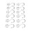 12pcs Curtain Hook Stainless Steel Double Glide 6