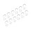 12pcs Curtain Hook Stainless Steel Double Glide 7