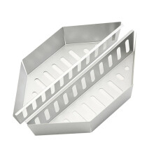 Charcoal Basket 2 Pieces Wooden Charcoal Baskets for Travel and Camping, Robust Wooden Briquette Fuel Holder, Portable and Durable