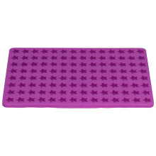 Hunddog-Keksausstecher 112 Löcher Fünfpunkt-Sterne Silikon-Backformen für DIY-Schokolade und Süßigkeiten