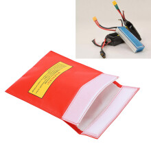 18x23cm RC Lipo Batterie Tasche Brandschutz Explosionsgeschützte Lipo Schutzbeutel zum Laden und Lagern Rot