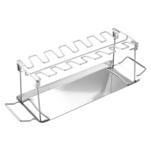 Hühnerbeinbügel Drumstick Holder Stand for Grill, Foldable High-Performance BBQ Tool for Outdoor Cooking and Camping