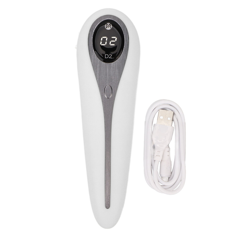 White Mini Uv Gel Nail Lamp Handheld 5W 3Pcs Lamp Chips