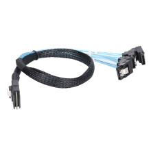 Mini SAS 36PIN Kabel Kunststoff, langlebig, 12 Gbit/s Hochgeschwindigkeitsstabil, Mini SAS auf 4 SATA Kabel