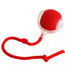 (Red) Rolling Automatic Ball Smart Pet Toy Electric Self Moving Cat Game Prop Dog